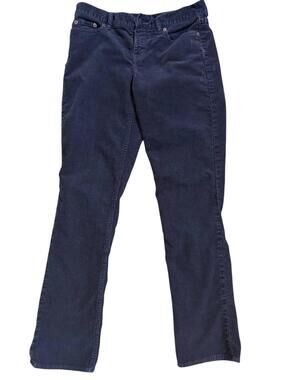 J.Crew Women’s Slim Straight Corduroy Pants – Navy Blue